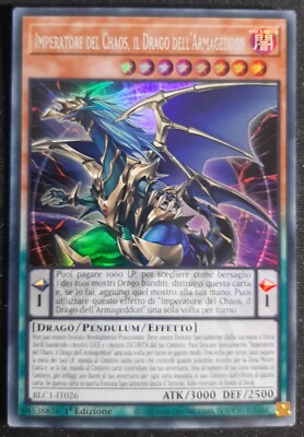 KAISER DES CHAOS DER DRACHE VON ARMAGEDDON Ultra Silber BLC1-IT026 YUGIOH