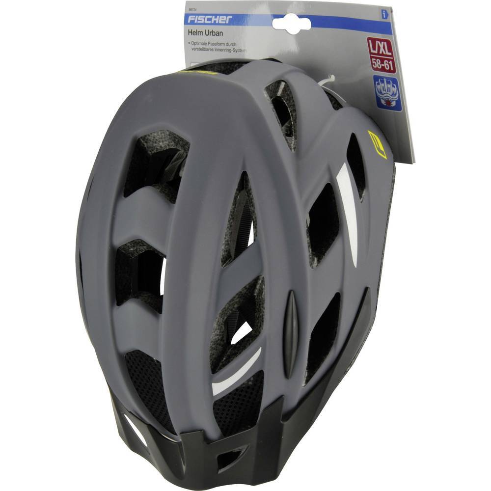 FISCHER FAHRRAD Urban Levin L/XL Casco MTB Grigio, Nero Taglia=L