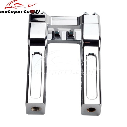 Para Harley Dyna Road King Street Bob Abrazadera Estilo Recto Manillar 6" Elevadores - Imagen 4 de 11