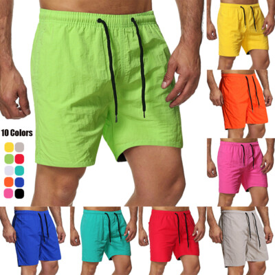 Sommer Herren Strand Shorts Sports Training Fitnessstudio Fitness Kurze Hosen  )