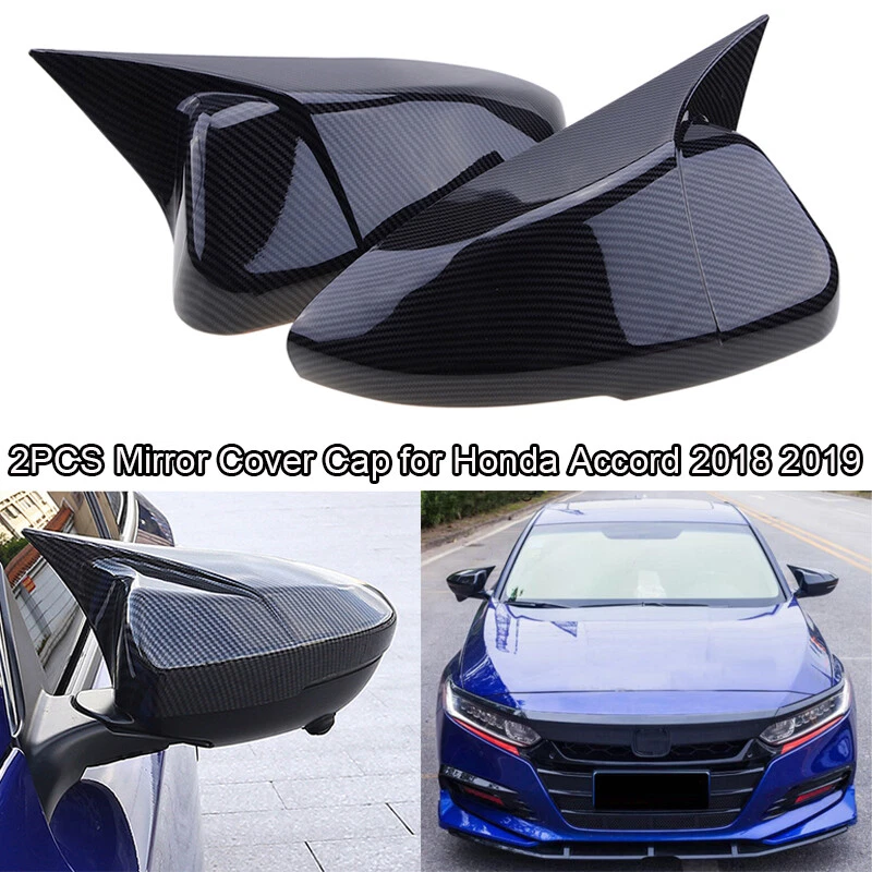 REARVIEW SIDE MIRROR CAP COVER CARBON FIBER OX HORN FOR HONDA