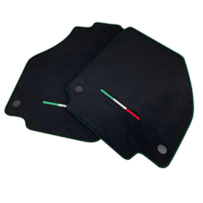 AutoWin Brand Floor Mats for Ferrari F8 Spider IT Flag Various Trim Colors