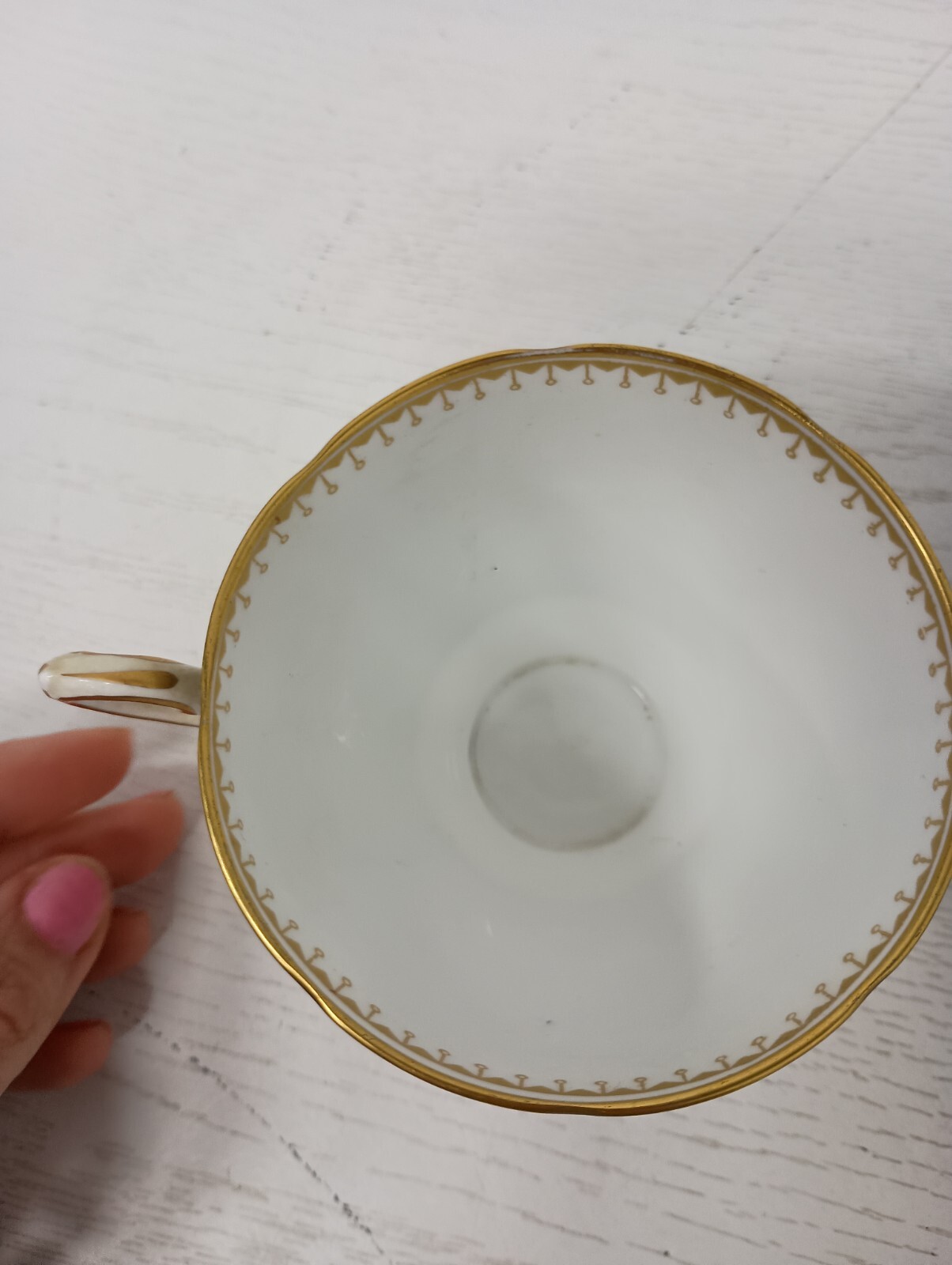 Vintage Tuscan English Bone China Tea Cup & Saucer Gold Accent Floral Colorful