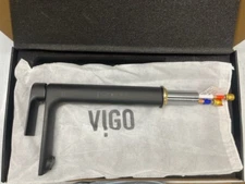 Vigo Norfolk Vessel Bathroom Sink Single-Hole Faucet VG03027MB, MATTE BLACK- NEW