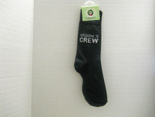 FUNATIC '' GROOMS CREW '' Unisex Mid Calf Crew Socks New