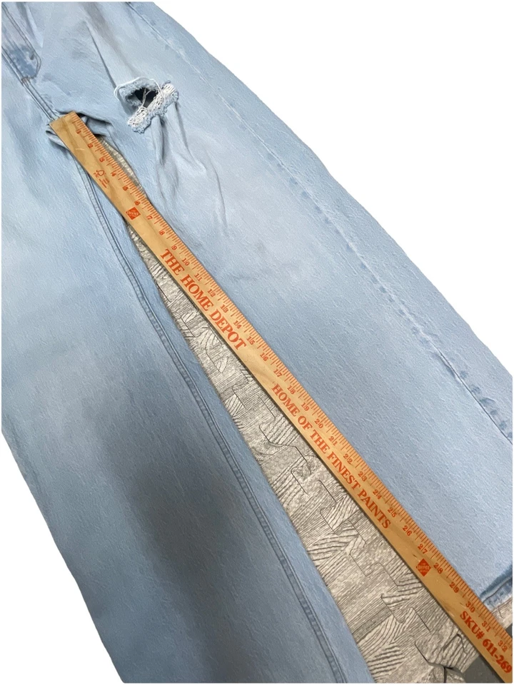 Pantalones de mezclilla para mujer Abercrombie & Fitch de tiro alto de los 90 talla 28/6L relajados rectos Foto 4 de 4