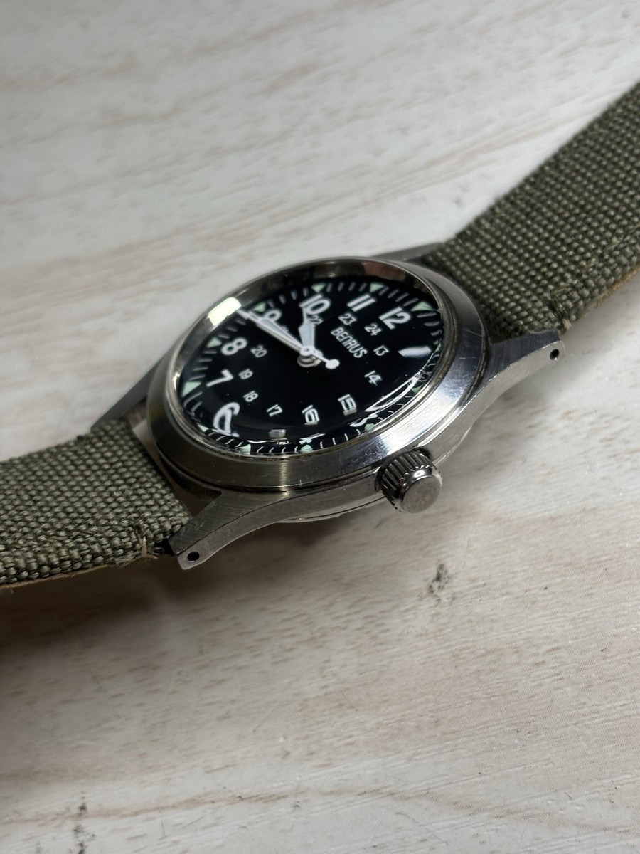 Benrus MIL-W-46374 Military Field Watch Reissue Manual Wind Case