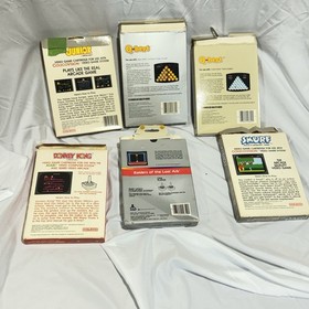 ColecoVision Atari 2600 CIB Game Lot Donkey Kong Jr Q*Bert Raiders Smurf