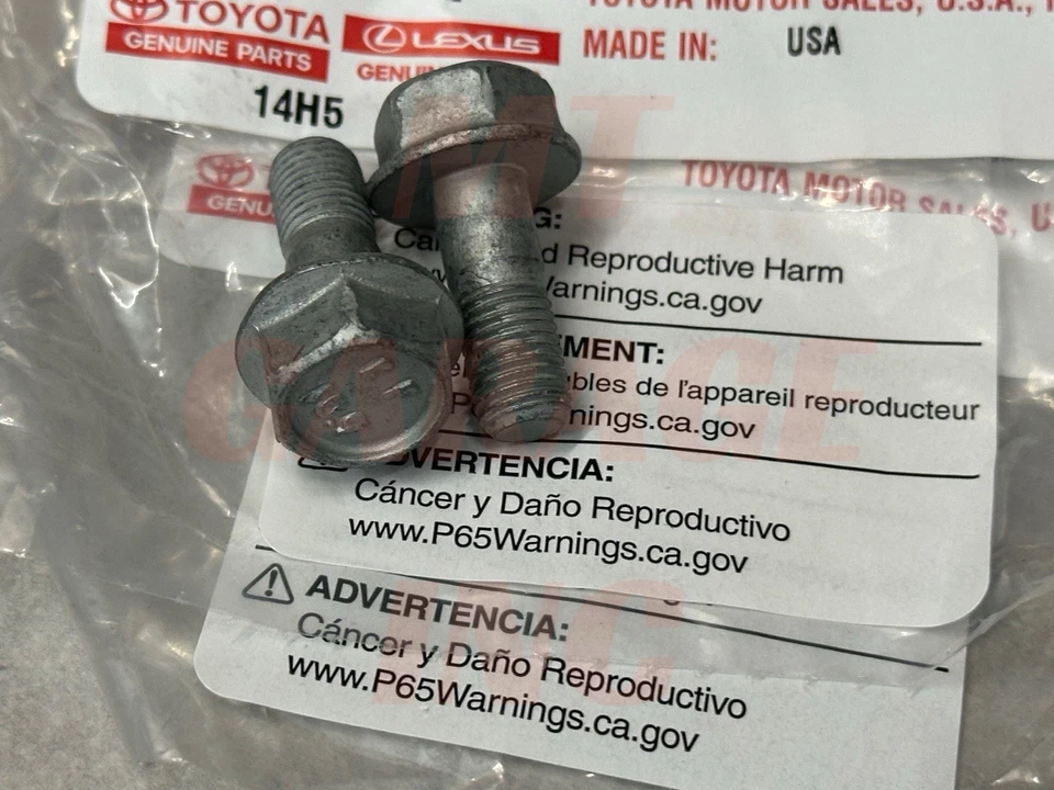 Пара болтов от переднего суппорта до кронштейна 14 мм для Lexus ES300 1997-1998 годов выпуска от оригинального производителя 2x - Изображение 3 из 4