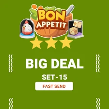⚡mon_opoly_go⚡Sticker ⚡Big Deal(Set 15) ⭐️⭐️⭐️⚡️Fast SEND⚡️