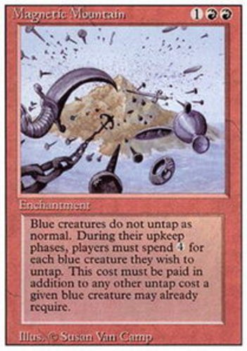 1x Magnetic Mountain MTG - Revised Edition - Moderate Play