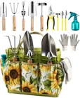 12-Piece Heavy Duty Gardening Tools Set with Organizer Bag for Digging & Weeding