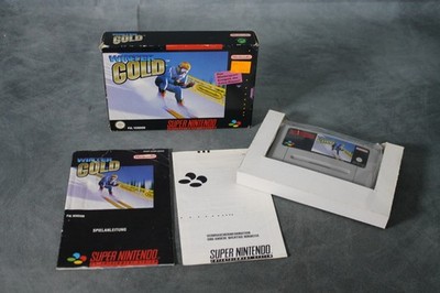 SNES Winter Gold in OVP Anleitung Super Nintendo PAL Spiel