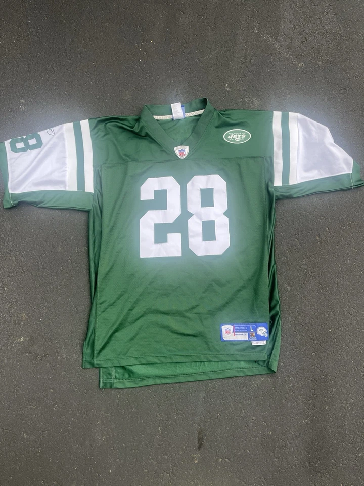 Camiseta deportiva vintage Reebok auténtica cosida Curtis Martin New York Jets talla L grande Foto 2 de 4