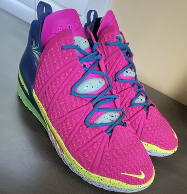 Nike LeBron 18 Los Angeles By Night DB8148-600 Pink Prime/Multi-Color Low