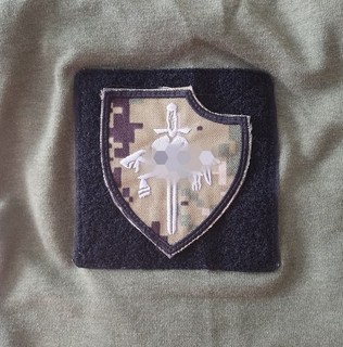 NSWDG DevGru Silver SQN Medium Emblem Early Embroidered Image on AOR2