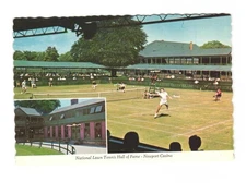 National Lawn Tennis Hall of Fame, Newport Casino Newport RI VTG postcard UNP