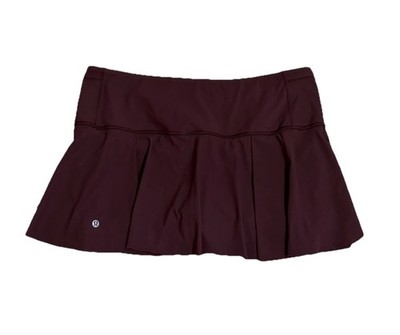 LULULEMON LOST IN PACE SKIRT REGULAR 13 DARK ADOBE COLOR SIZE 10 