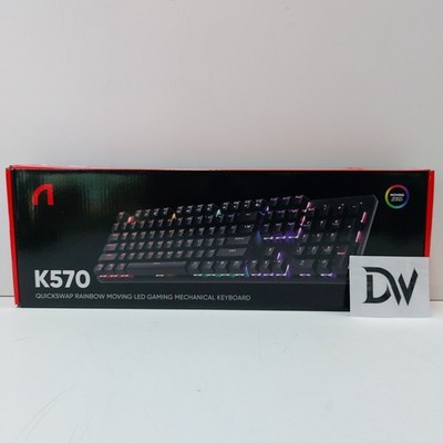 Abko K570 Rainbow Moving LED Mechanical Gaming Keyboard Brown Nonclick