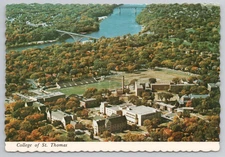 Continental Postcard Aerial View of the College of St. Thomas in Minneapolis, MN