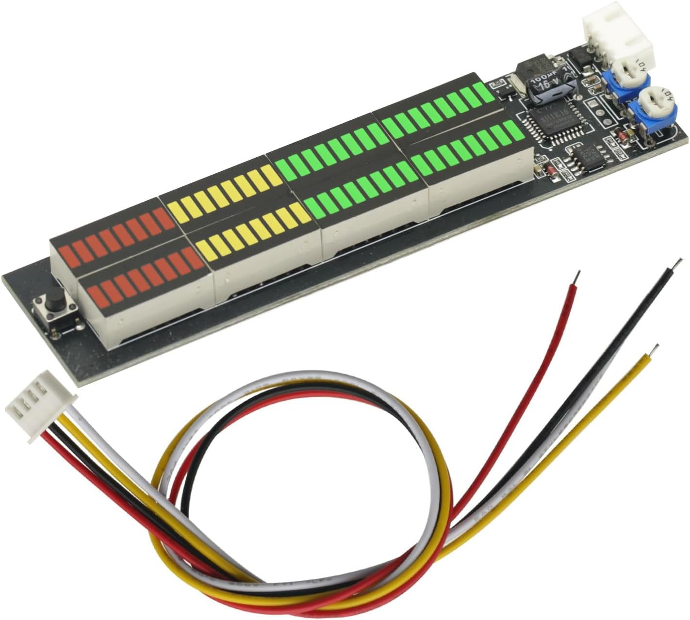 Audio Level Indicator Stereo Music Spectrum LED Light Amplifier VU Meter for Car