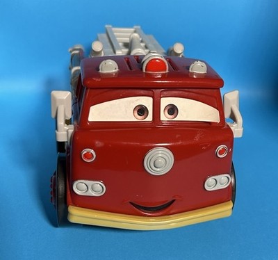 Disney Picar Shake N Go Red Fire Engine Talks & Goes! Works. See Video!