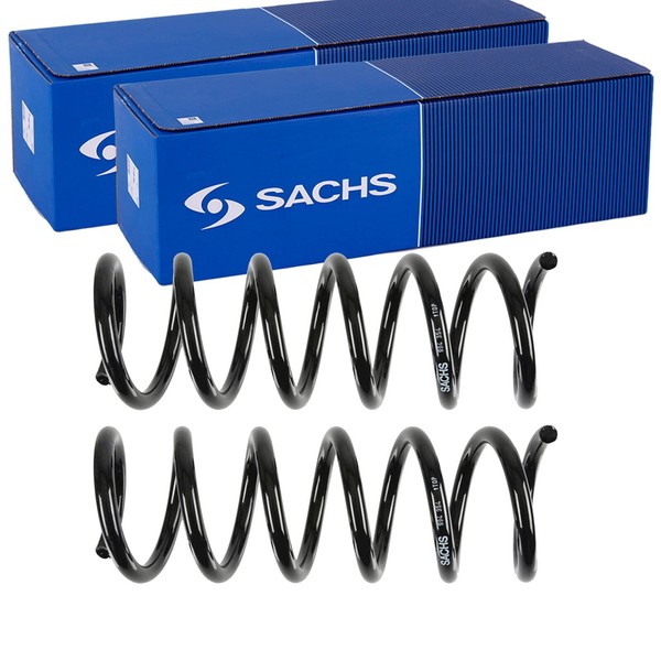 2X Sachs Fahrwerksfedern Hinten Passend FÜR VW Touareg Links+Rechts-image