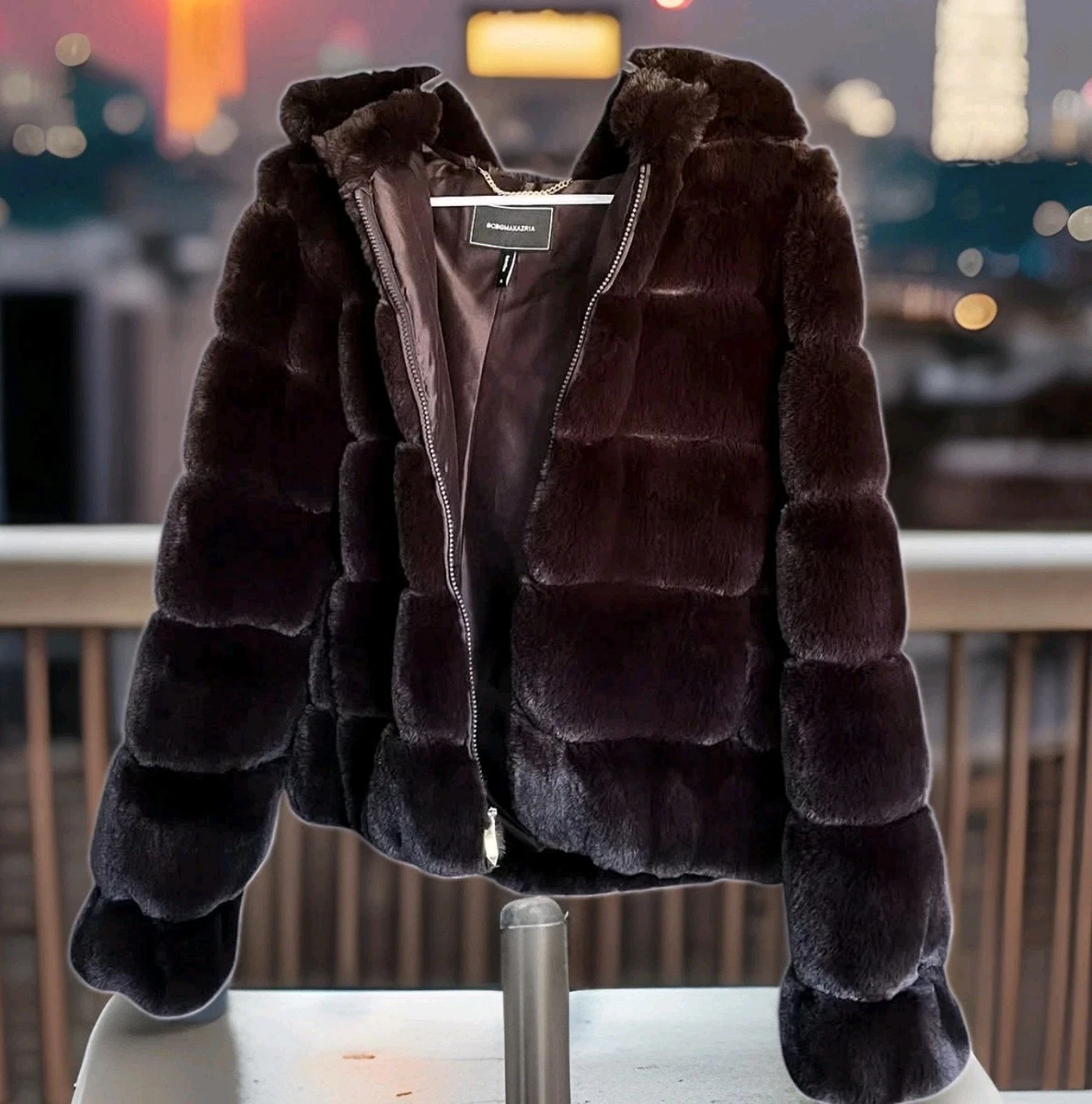 BCBGMAXAZRIA Coats, Jackets & Vests Faux Fur Outer Shell for Women 