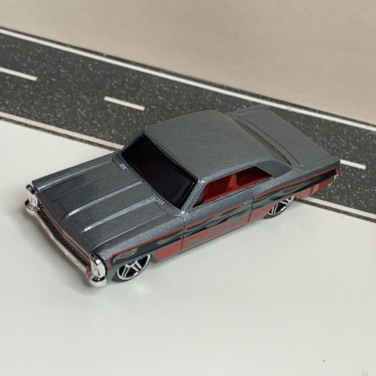 2018 Hot Wheels Multipack Exclusive '66 Chevy Nova Gray w/Red