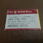 TICKET STUB- ASTON VILLA  LEGENDS V ASTON VILLA WANNABEES- COMIC RELIEF 2005