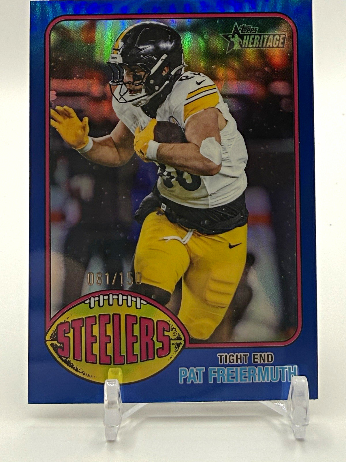 Topps Heritage Pat Freiermuth Pittsburgh Steelers #123 Serial Numbered /150