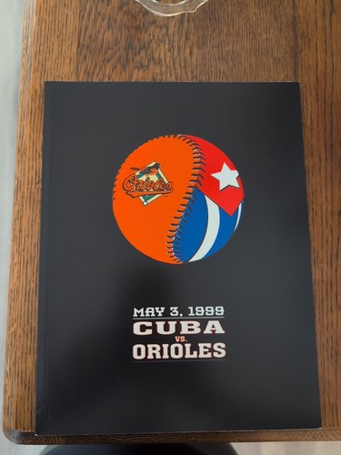 MAY 3, 1999 CUBA VS ORIOLES PROGRAM