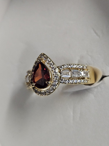 Bomb Partu Ring Sz 9 January 2025 Feeling Chic Garnet On Gold Plating Rbp8600 - Picture 3 of 4