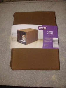 Heart To Tail Dog Crate Cover Brown Fits 36Lx22Wx24.7H