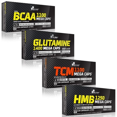 BCAA + GLUTAMINE + TCM (Tri-Creatine Malate) + HMB - Blisters - 120-240 Capsules