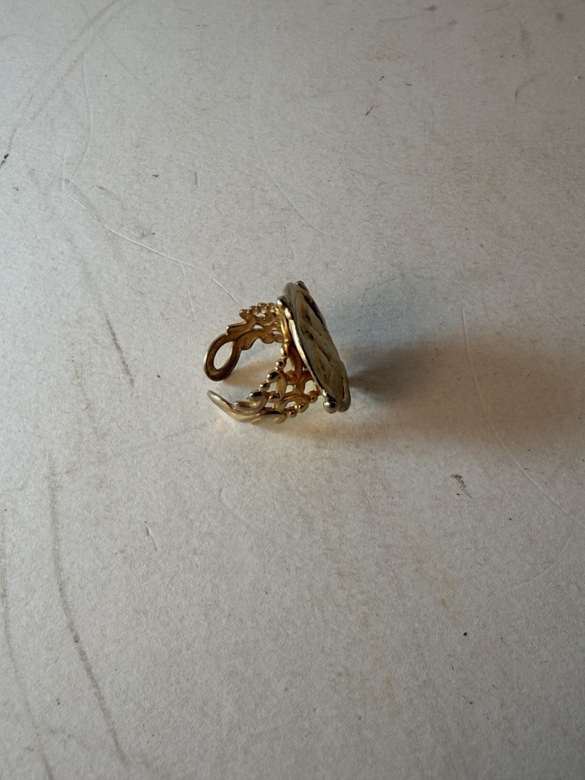 Susan Shaw Adjustable Bee Ring - image 3