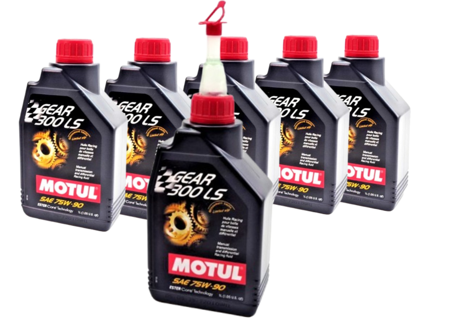 MOTUL GEAR 300 LS 75W90 huile synthétique pour éliminer les bruits de pont et protéger les pignons