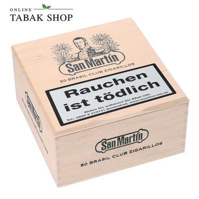 SAN MARTÍN Zigarillos Brasil by Villiger 50er Holzkiste im Club-Format