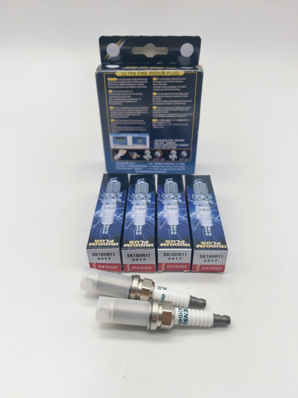 4Pcs 90919-01233 Spark Plug Denso SK16HR11 3417 for Highlander Camry RAV4 NEW