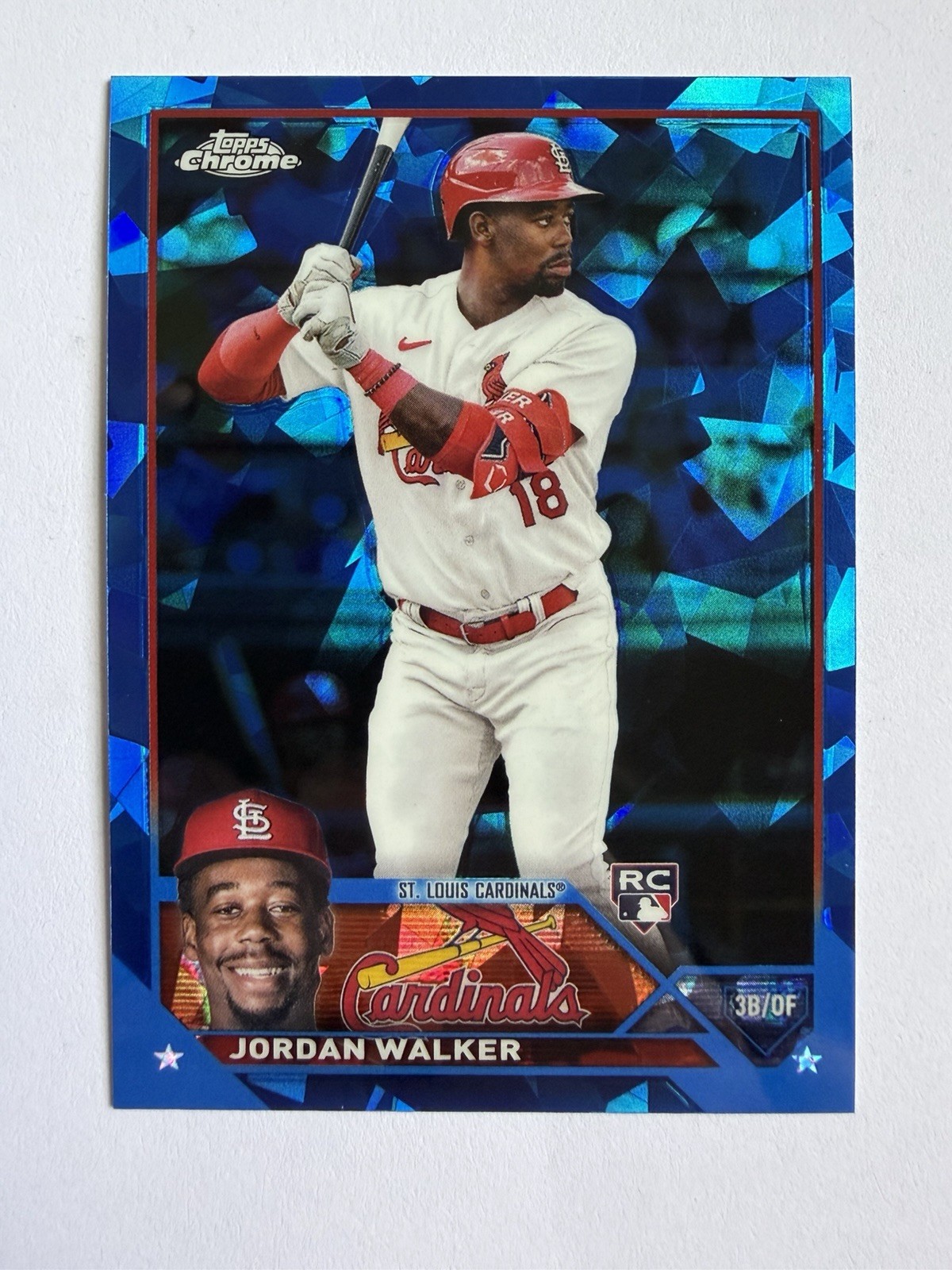 2023 Topps Chrome Sapphire JORDAN WALKER RC St Louis Cardinals RC #344