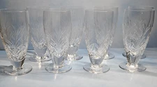 Stuart Cut Crystal ARAGON Set of 8 Iced Tea Glasses, 13 oz., Solid, Heavy Feel,