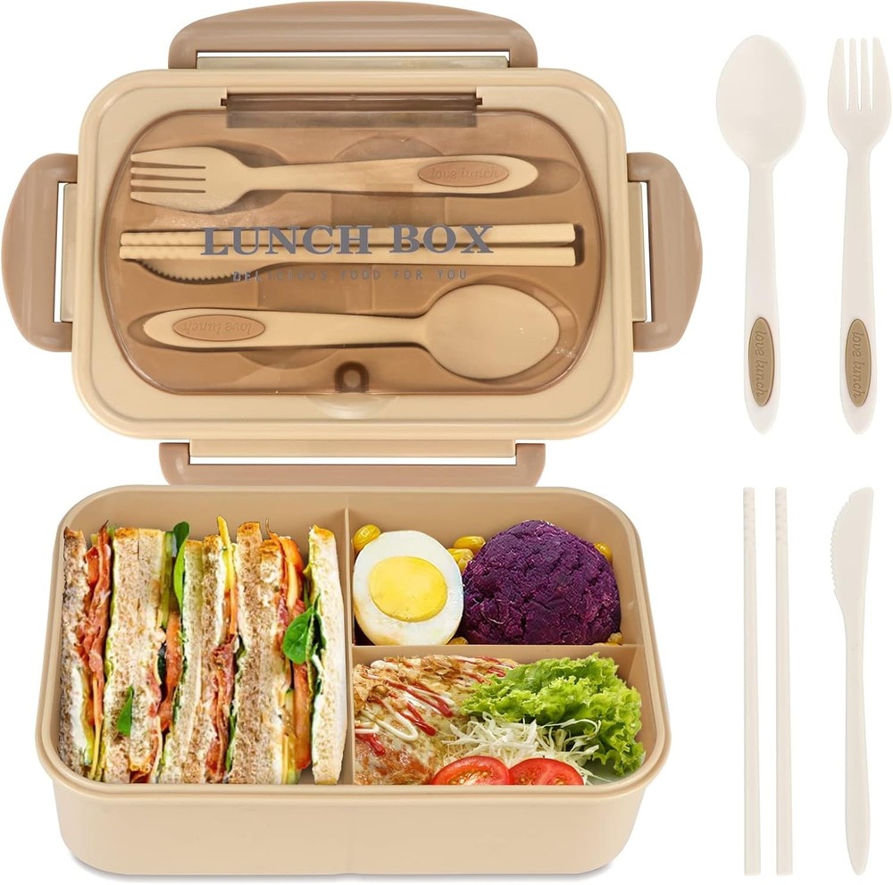 Bento Box for Adult, 1200 ML Lunch Containers, LeakProof Lunch
