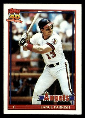 1991 Topps Lance Parrish #210 California Angels