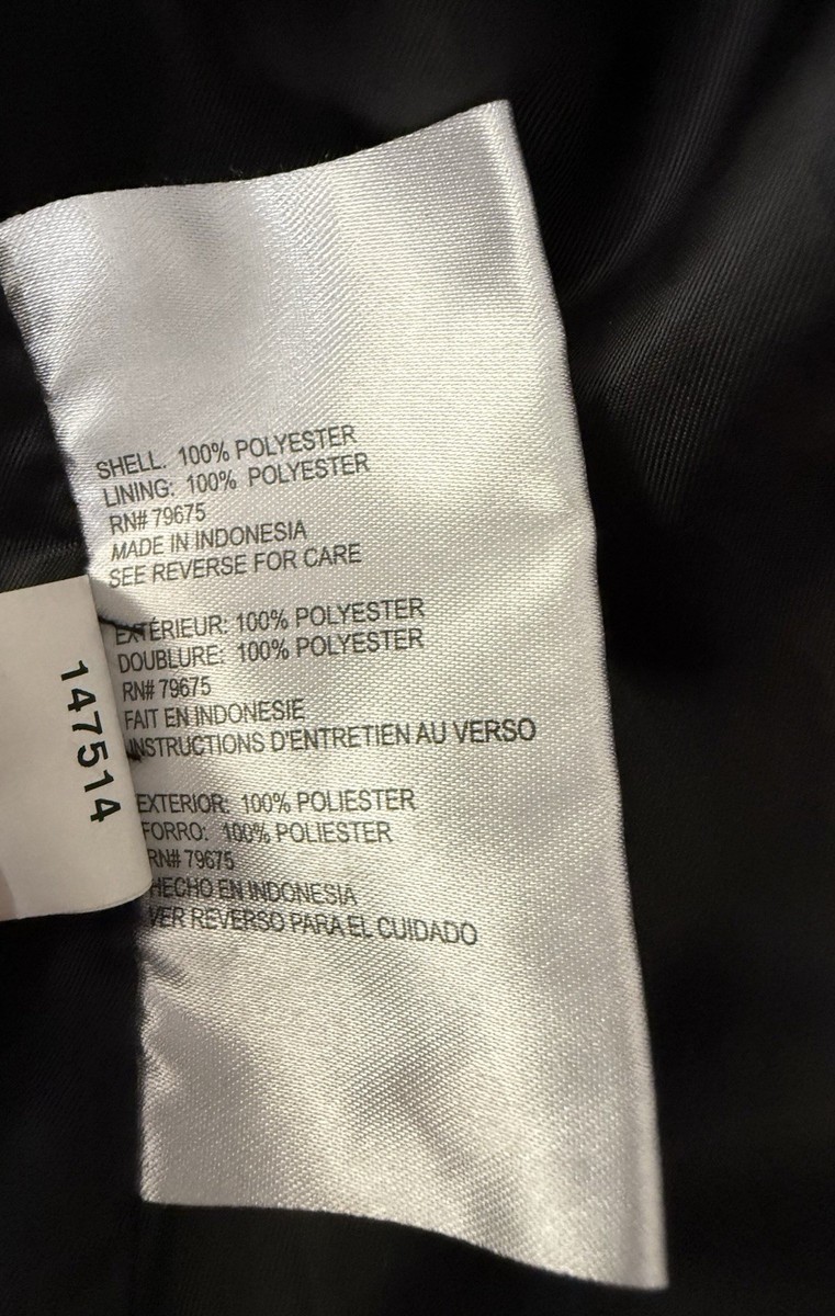 Michael Kors Anorak Rain Jacket Black Softshell Women size Large