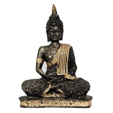 Buddha Statue Large Outdoor Garden Happy Antique Thai Zen Stone Sitting New Gift