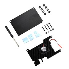 Aluminum Cover Base Passive Cooling Fan Silicone Heatsinks For Orange Pi 5 B