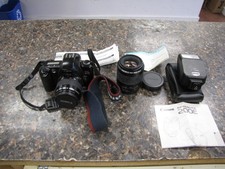 Canon EOS REBEL XS 35mm SLR Film Camera with EF 35-80 80-200 Lenses