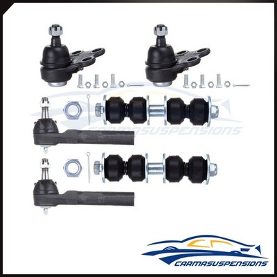 FIts 95 to 05 Chevy Cavalier Front Ball Joints Tie Rods Sway Bars Kit 6 Pieces