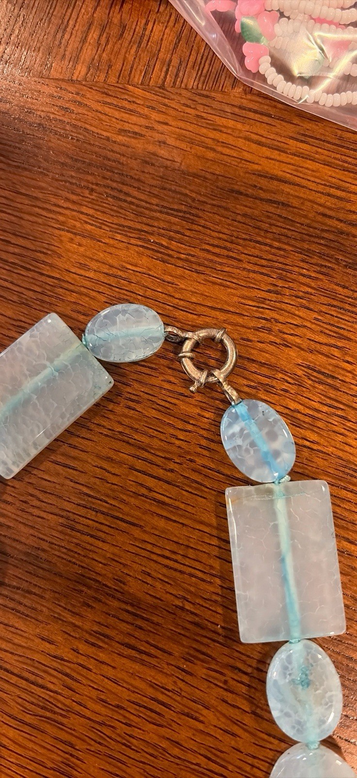 Stunning Multi Shape Bead Statement Piece Necklac… - image 3