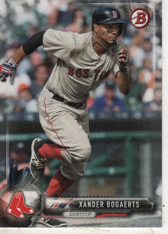 Xander Bogaerts 2017 Bowman Baseball #76 Boston Red Sox Sports Card Modern Era